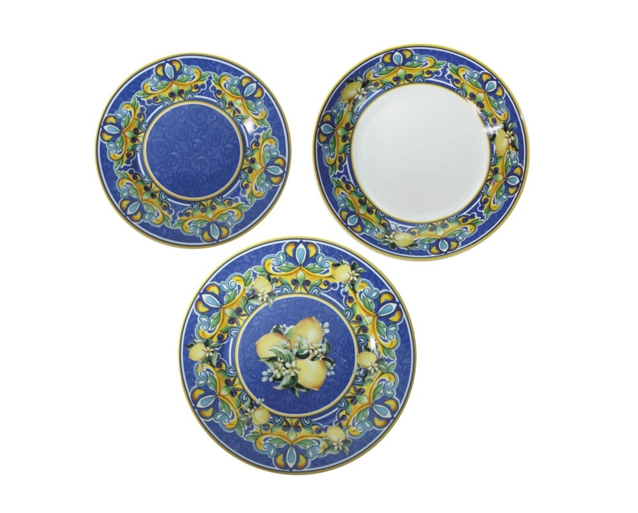 Serviciu de masa 18 piese, Brandani, Citrus Blue, portelan - imagine 4